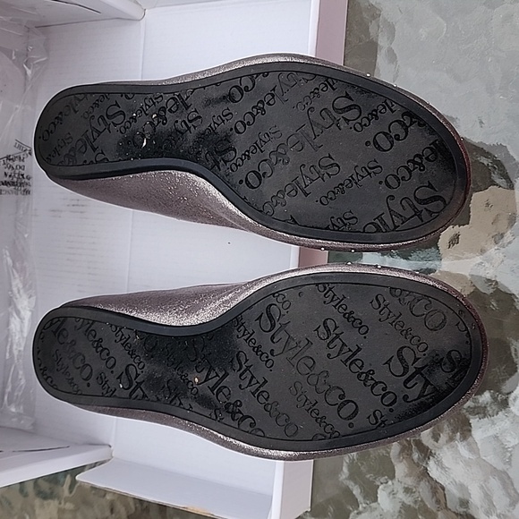 Style & Co  Flats Rhinestone Pewter size 8.5 M - Picture 3 of 3
